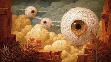 Dreamscope Surreal Woman Moonlit Reflection by Aden Pink Studio