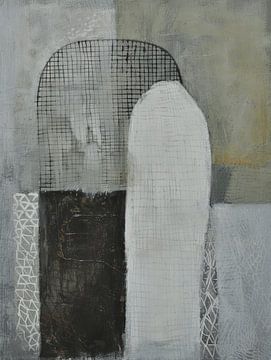 Modern abstract in Japandi stijl van Japandi Art Studio