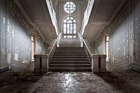 Riesige Betontreppe.