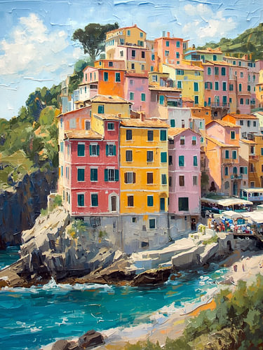 Kleurrijk Italiaans kuststadje
