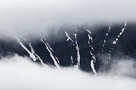 Rock wall among the fog - Disko Island, Greenland by Martijn Smeets thumbnail