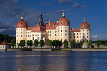 Le château de Moritzburg après un orage sur Walter G. Allgöwer