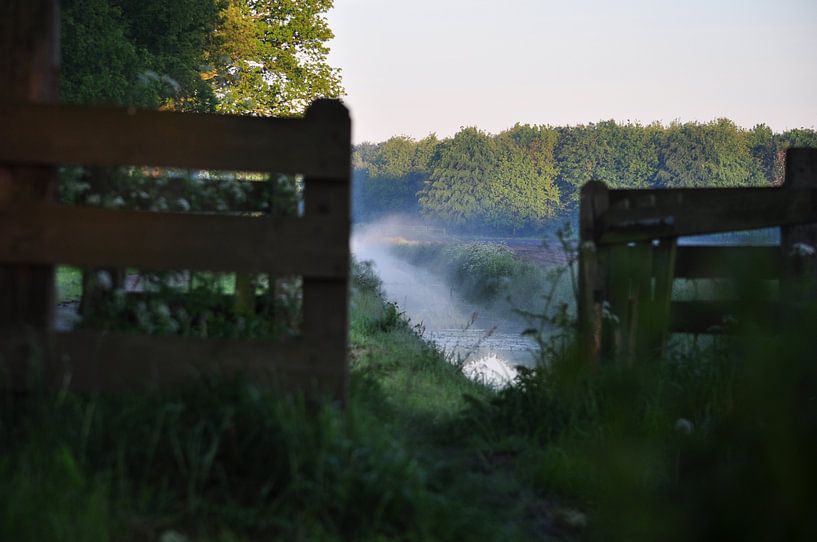 ochtendmist in de sloot te oldeholtpade by Marten Wieringa