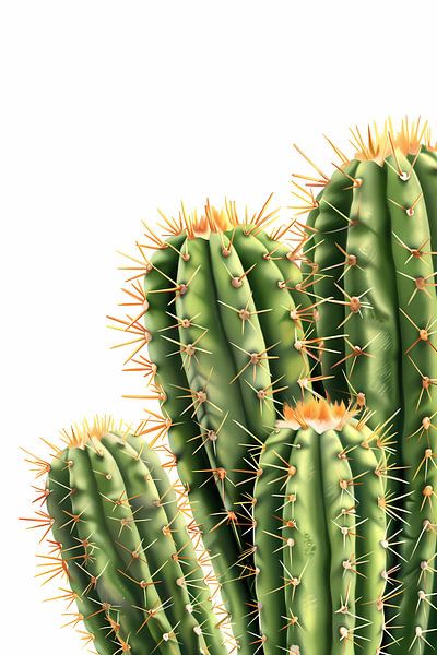 Hyperrealistic Print of Green Cacti by Imperial Art House