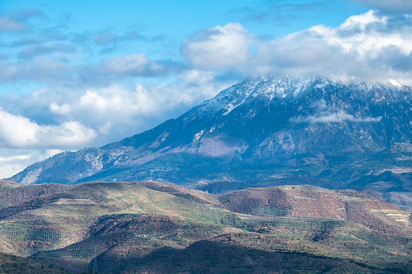Berat's snow-capped mountains by Werner Lerooy