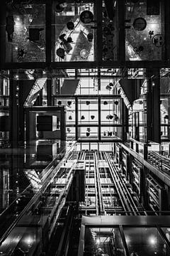 Lift in zwart_wit van Maarten Leeuwis