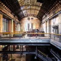 Verlassene Industrie im Verfall.