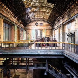Verlassene Industrie im Verfall.