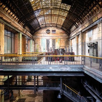 Verlassene Industrie im Verfall.