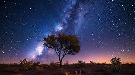 Landschaft bei Nacht