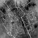 Delft | City Map Black Watercolour | Square by WereldkaartenShop thumbnail