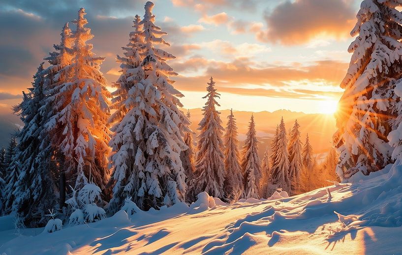 Winterlandschaft von fernlichtsicht