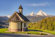Kirchleitnkapelle und Watzmann in Berchtesgaden von Michael Valjak Miniaturansicht