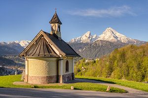 Kirchleitnkapelle und Watzmann in Berchtesgaden