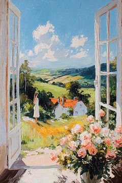 Uitzicht op Toscaans landschap no.4 van Studio BB