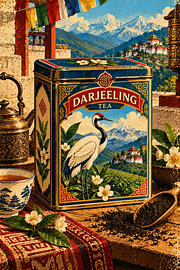 Crane Darjeeling-Tee von Dodik Hariyono