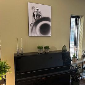 Klantfoto: Solo... (muziek, muziekinstrument, trompet, jazz) van Bob Daalder, als artframe