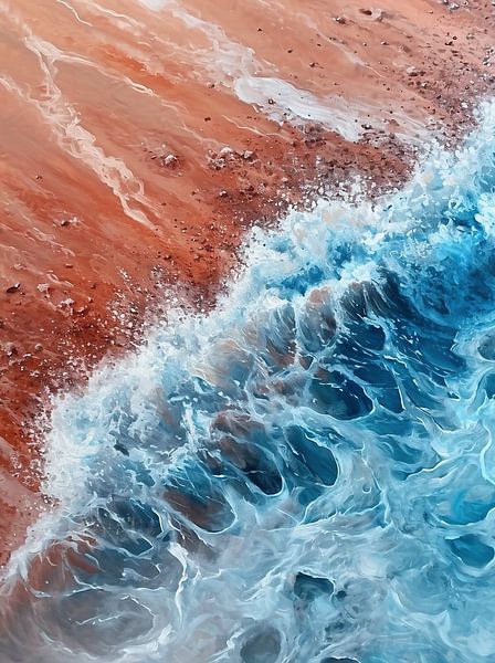 Op het strand in de Caraïben van fernlichtsicht