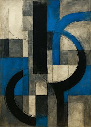 Abstract Tension in Blue