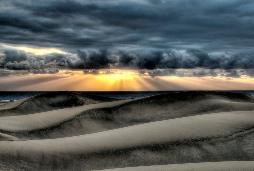 HDR zonsondergang von W J Kok