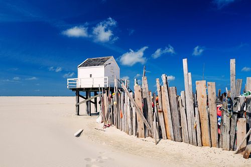 Chalet de plage sur le Vlieland : couleur de la côte