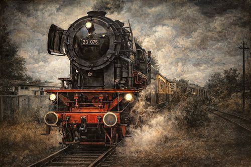 Steam locomotive 23076