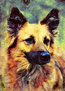 Hund 6 Tiere Kunst #Hund #Hunde von JBJart Justyna Jaszke