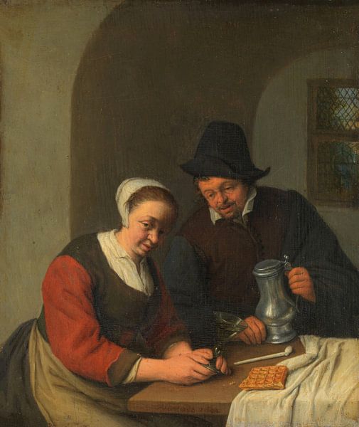 The confidential maintenance, Adriaen van Ostade by Masterful Masters