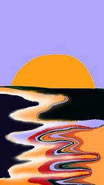 Sunset at the coast by Joyce Kuipers