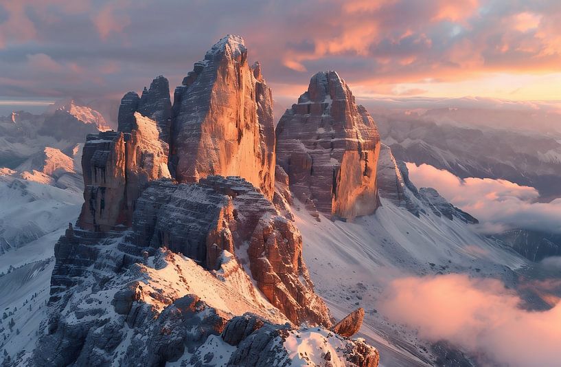 Schattenspiele am Dolomitenhorizont von fernlichtsicht