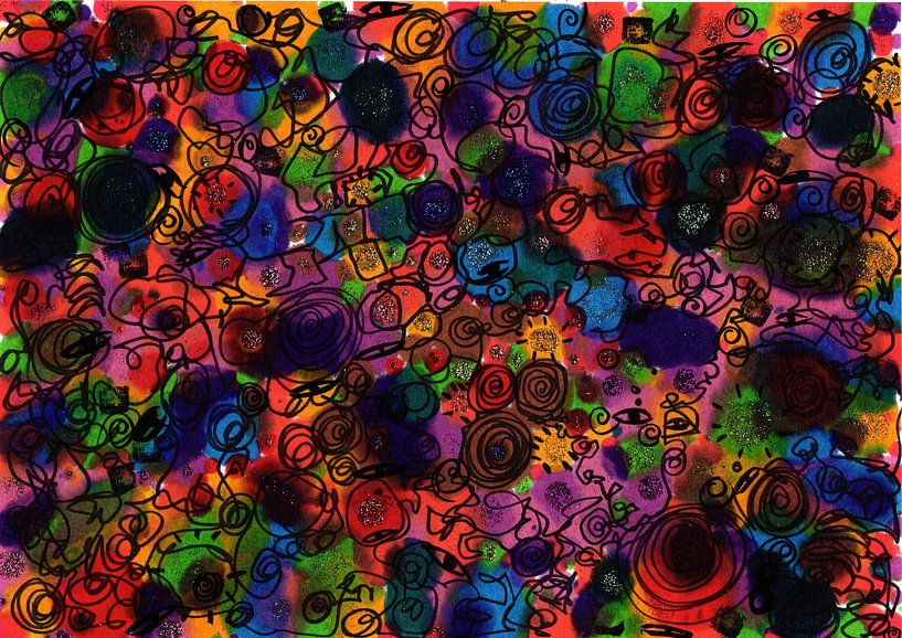 Colorful sparkling souls by MY HAPPY SOUL ART