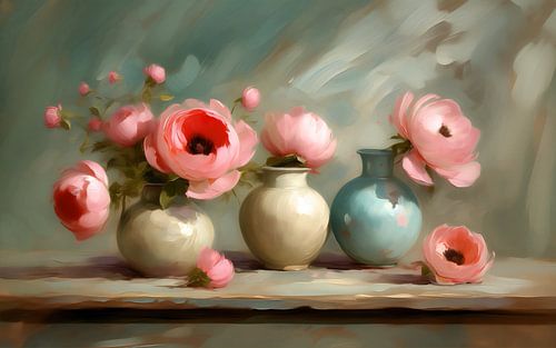 Still life Peonies