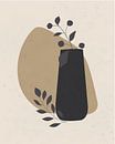 Minimalist still life with a vase and two branches by Tanja Udelhofen thumbnail