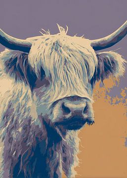 Highland Kuh: Eine Pop-Art-Hommage