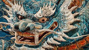 Japanische Kunst Drache