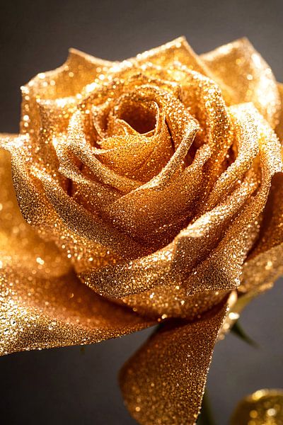 Close-up of a golden rose by Imperial Art House