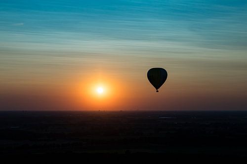 Ballonvaart zonsondergang