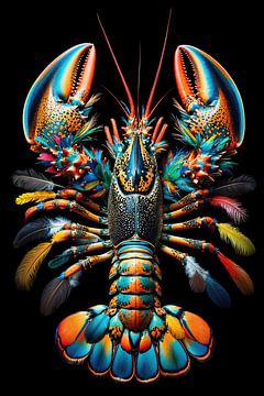 Lobster Luxe - Regenboog Kreeft van Marianne Ottemann - OTTI