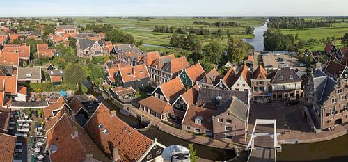 Panorama van De Rijp uit de lucht