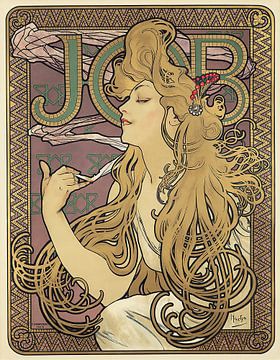 Job (1896) by Alphonse Mucha by Peter Balan