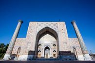 Mossade verzierte Medressa-Moschee in der Registan in Samarkand, Usbekistan - Zentralasien von WorldWidePhotoWeb Miniaturansicht