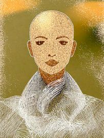 Abstrakte Kunst einer starken Frau 5