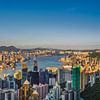 Hongkong harbour panorama van Bram de Jong