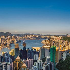 Hong Kong harbour panorama by Bram de Jong