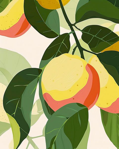 Zonlicht in de Citrus Boomgaard van Vlindertuin-Art