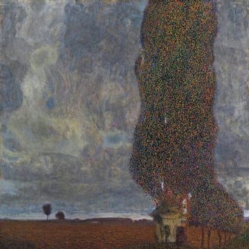 De grote populier II (Storm in aantocht), Gustav Klimt