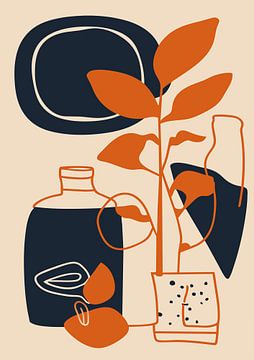 Still life with vase (3) by Sabine Minten