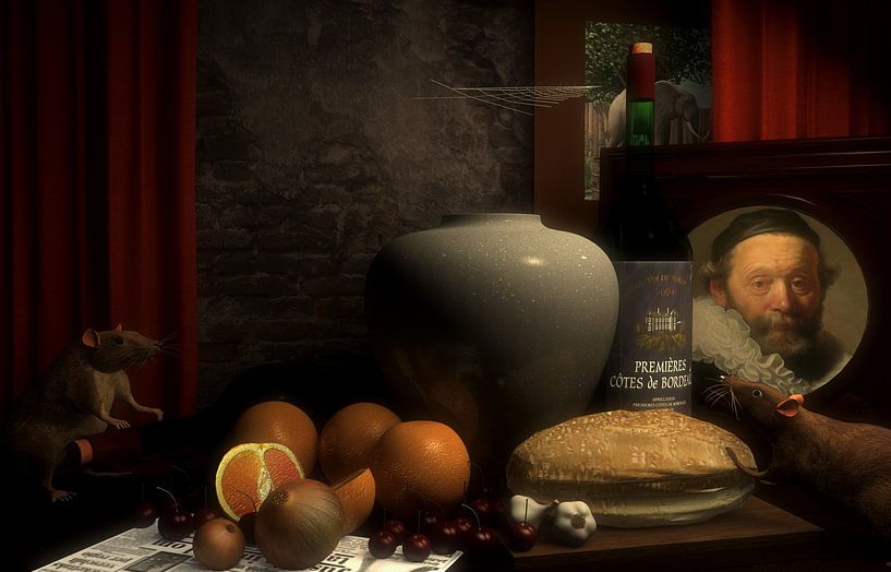 nature morte avec des rats par peter