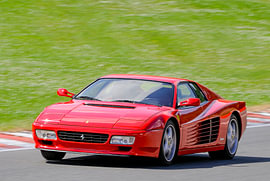 Ferrari 512 TR Testarossa sports car driving at Spa by Sjoerd van der Wal Photography