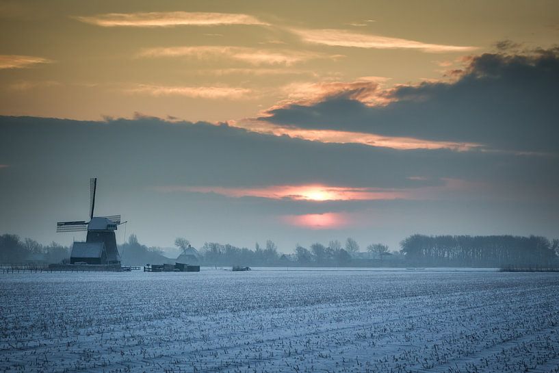 Hollands winterlandschap van eric van der eijk